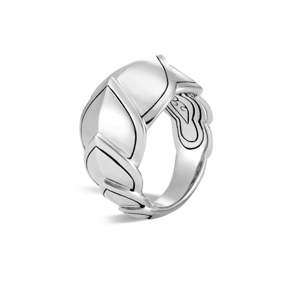 John Hardy Legends Naga 925 Sterling Silver Ring Band Size 675-Us 225$